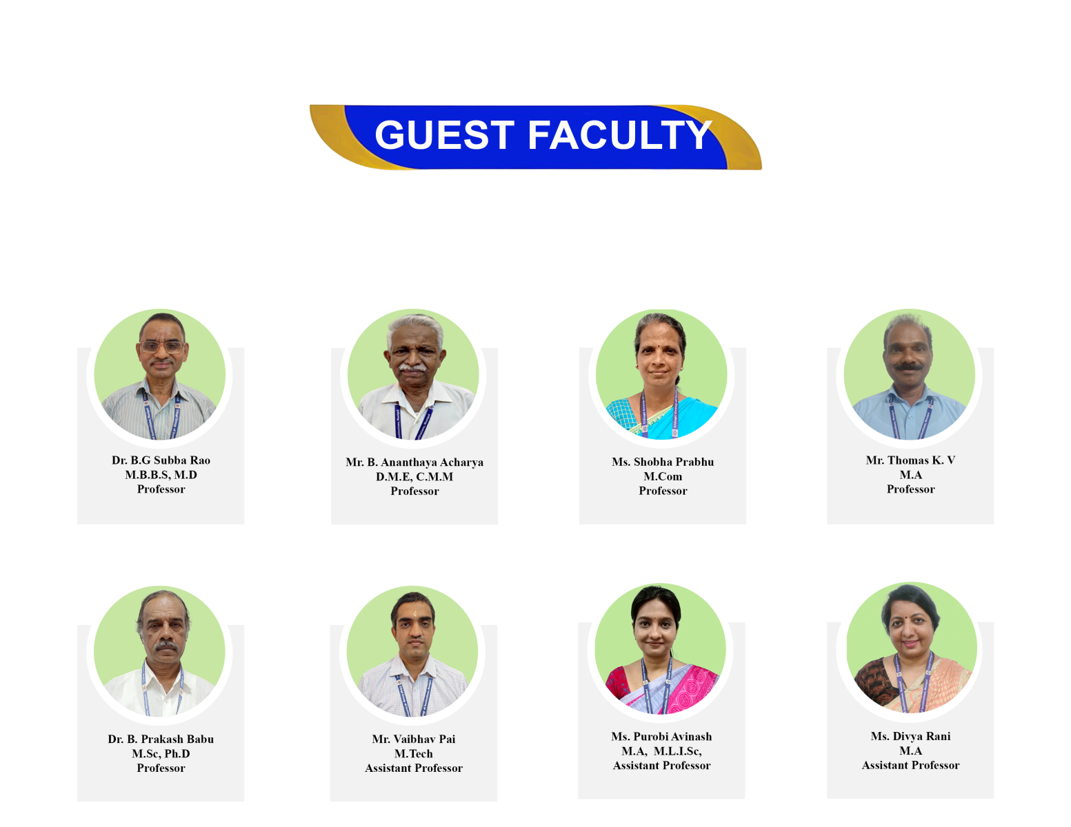 Guest Faculty — Page 1