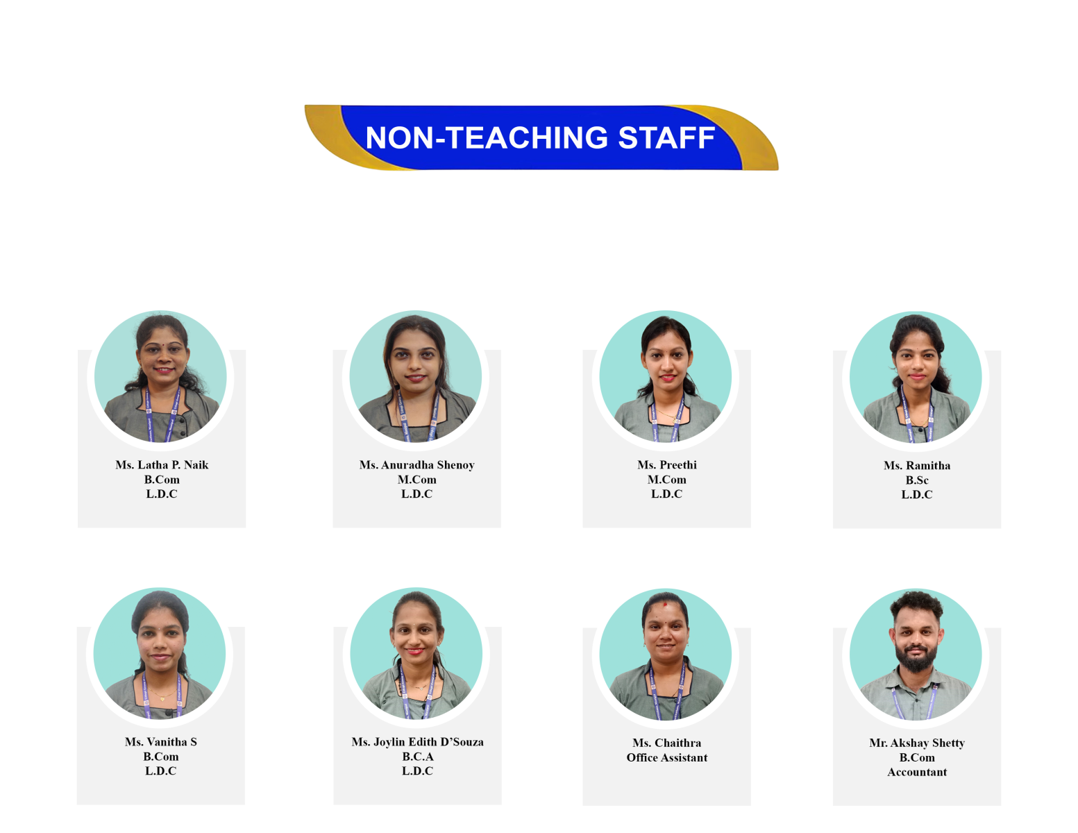 Non-Teaching Staff — Page 1