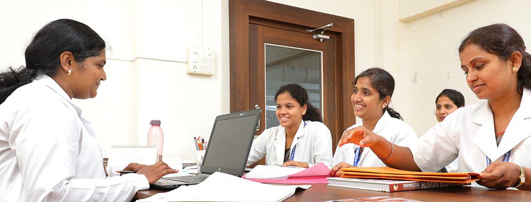 M.Sc. Nursing students in group discussion